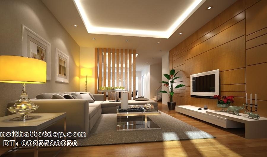 vách ốp tường phòng khách